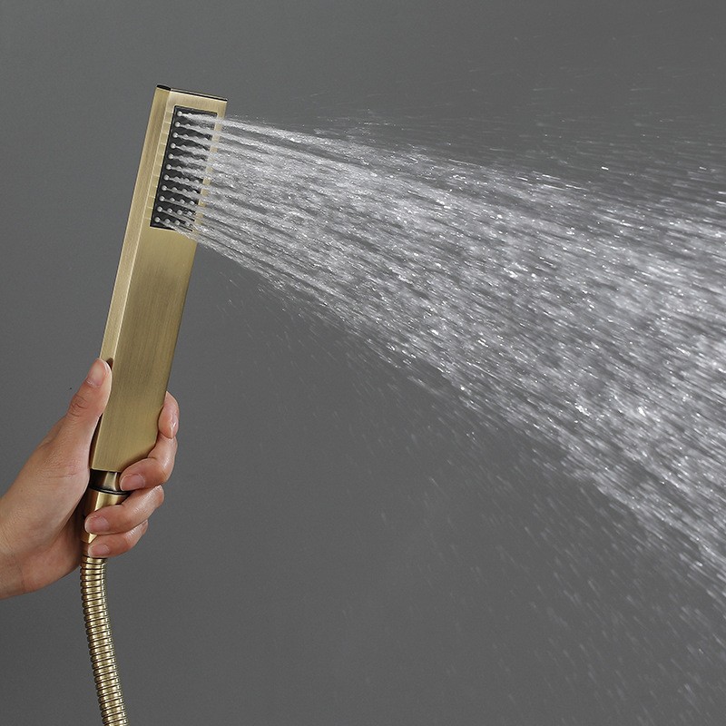 CE Certification UNIK Multi-Color Square Handheld Shower Head – Durable Stainless Steel Design Factories, Exporter