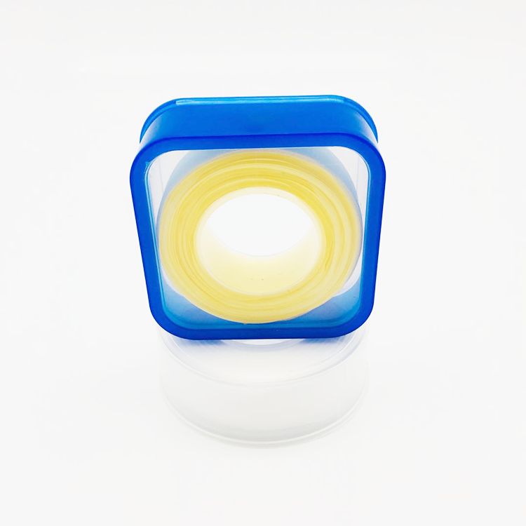 High-Quality Square Transparent PTFE Thread Seal Tape with Blue Wheel 12mm* 0.075mm* 15m High-Performance Sealing for Plumbing Suppliers, Exporter