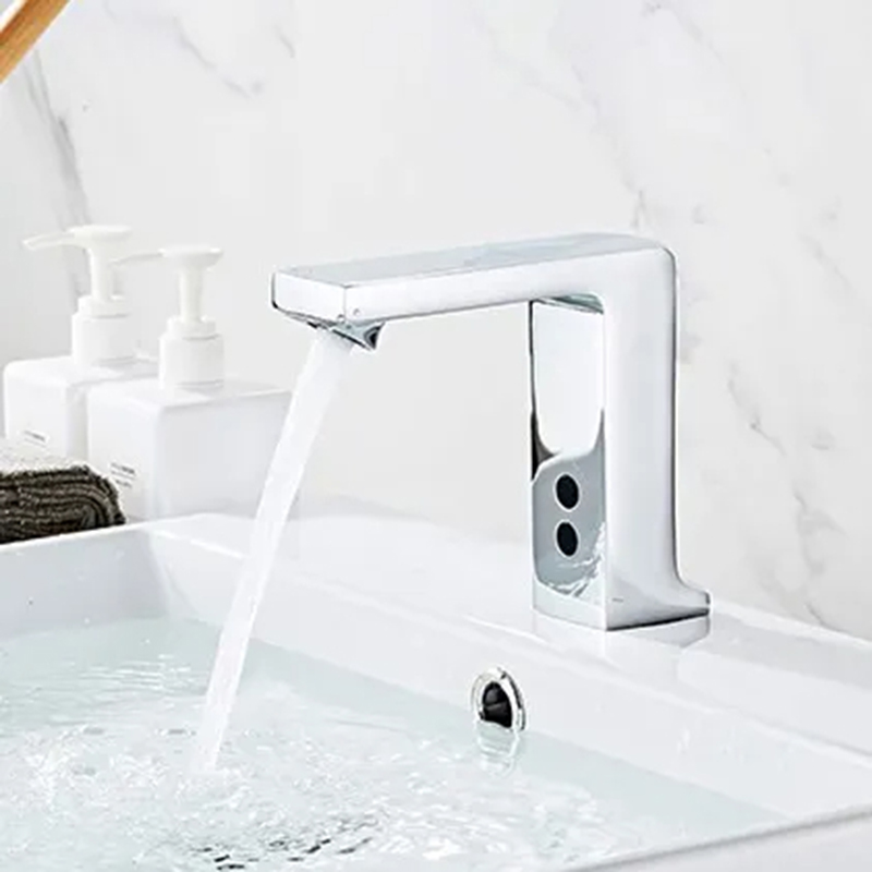 OEM Smart Touchless Bathroom Faucet High-Quality Zinc Alloy Adjustable Temperature Water Saving Customizable Factory, Service