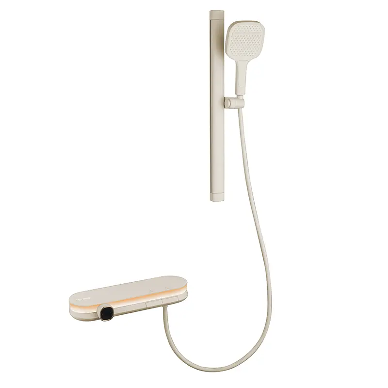 Smart Shower System with Waterfall Flow, Adjustable Showerhead and Ambient Lighting by UNIK