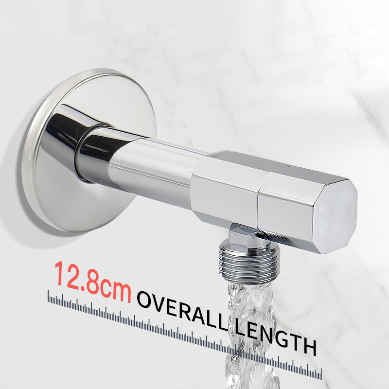 OEM Extended brass Angle valve length optional domestic 1/2 inch valve Products, Service