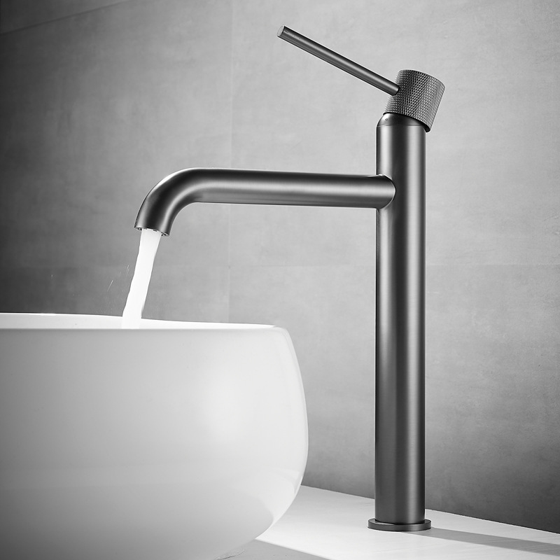 Wholesale Modern Minimalist Brass Basin Faucet - Matte Finish, Hot & Cold Water, 4 Color Options Companies, Product