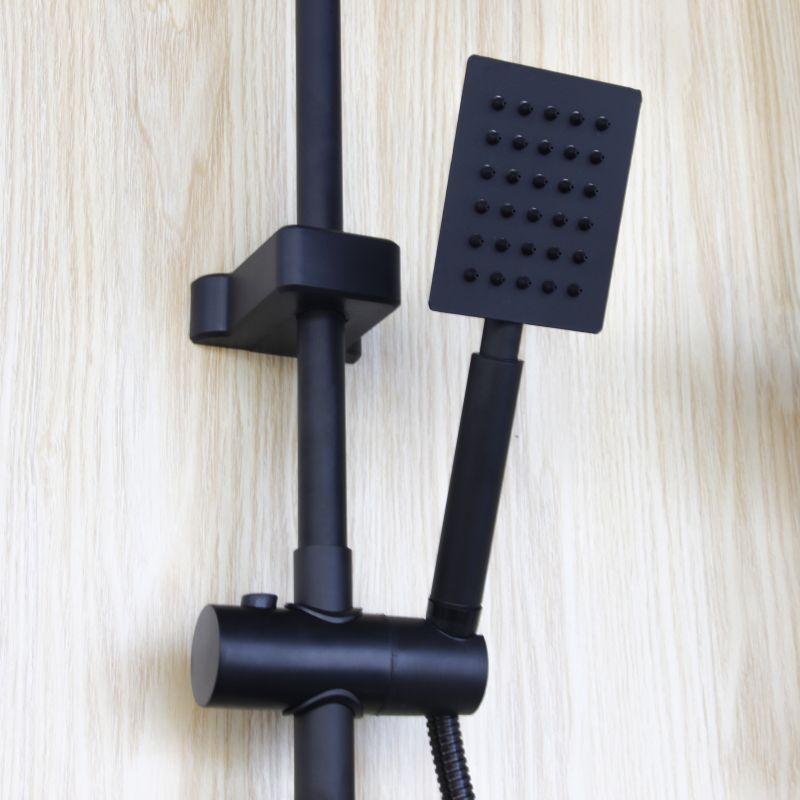 Famous Black bathroom stainless steel shower set Wall mounted bath set Supplier, Pricelist