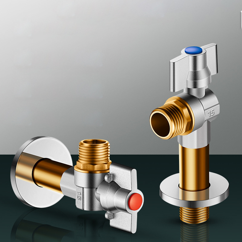 OEM Extended brass Angle valve length optional domestic 1/2 inch valve Products, Service