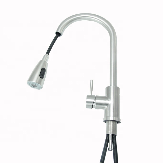 Cheap Pull-Out Stainless Steel Kitchen Faucet Exporters, Product