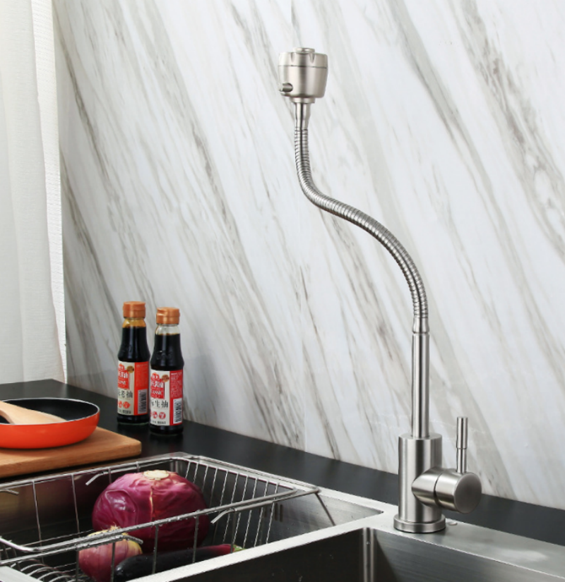 Cheap Customized stainless steel kitchen faucet Cold water can be turned upright tap Manufacturers, Companies
