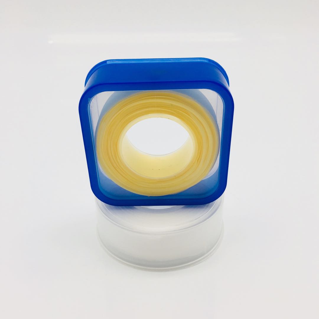 High-Quality Square Transparent PTFE Thread Seal Tape with Blue Wheel 12mm* 0.075mm* 15m High-Performance Sealing for Plumbing Suppliers, Exporter