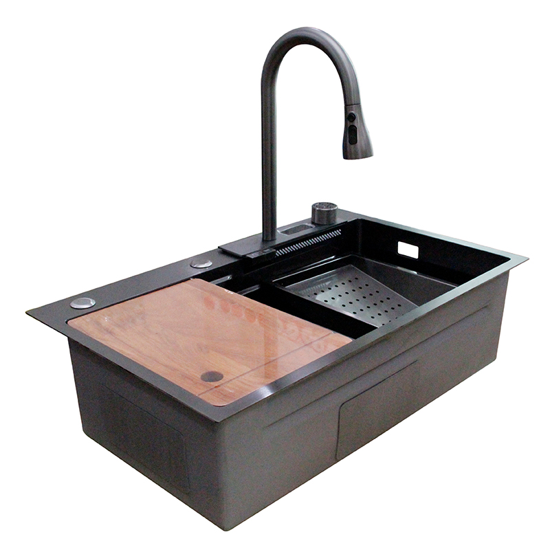 ODM Innovative Single-Bowl Kitchen Sink with Smart Faucet by Chinese Manufacturer Manufacturers, Factory