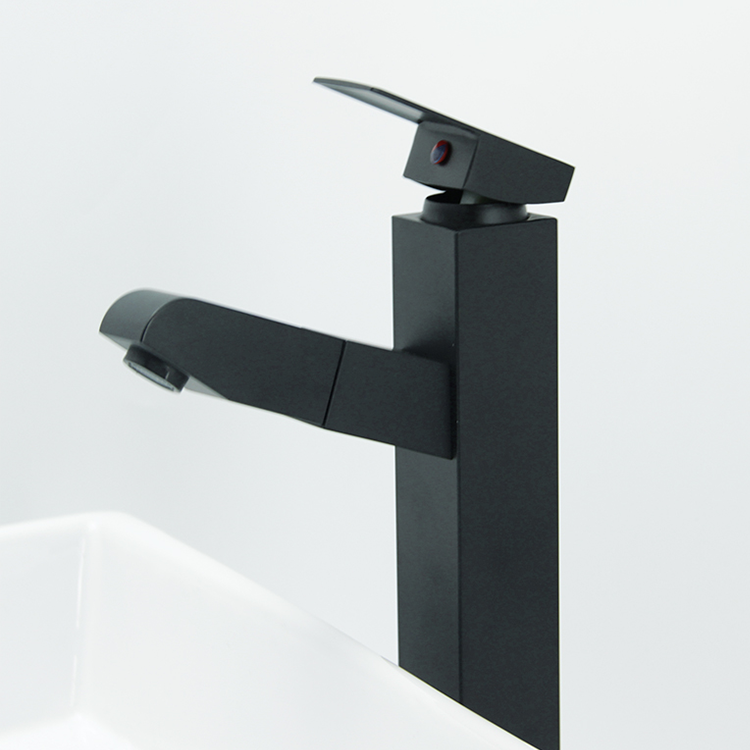 Cheap 5 Stars Hotel Black Stainless Steel Basin Pull Out Faucet Quotes, Products