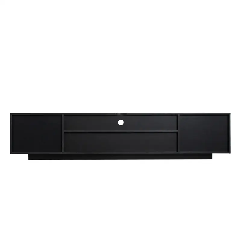CE Certification TV Cabinet Wholesale, TV Stand with Lights, Modern LED TV Cabinet with Storage Drawers, Living Room Entertainment Center Media, Black color Manufacturer, Pricelist