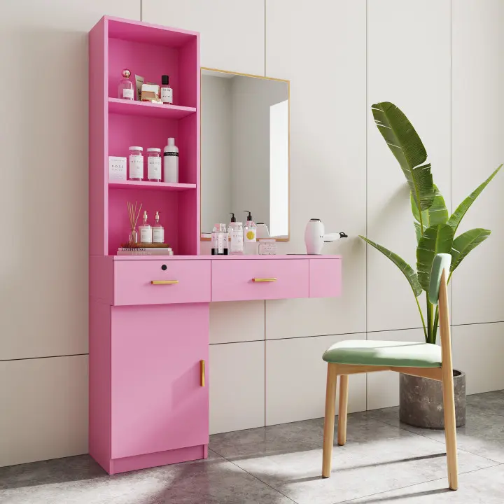Best Pink modern simple hair desk, multi-layer storage space Quotes, Pricelist