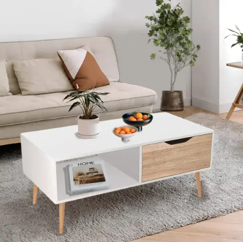 High-Quality White Coffee tables with big enough drawe Pricelist, Factories