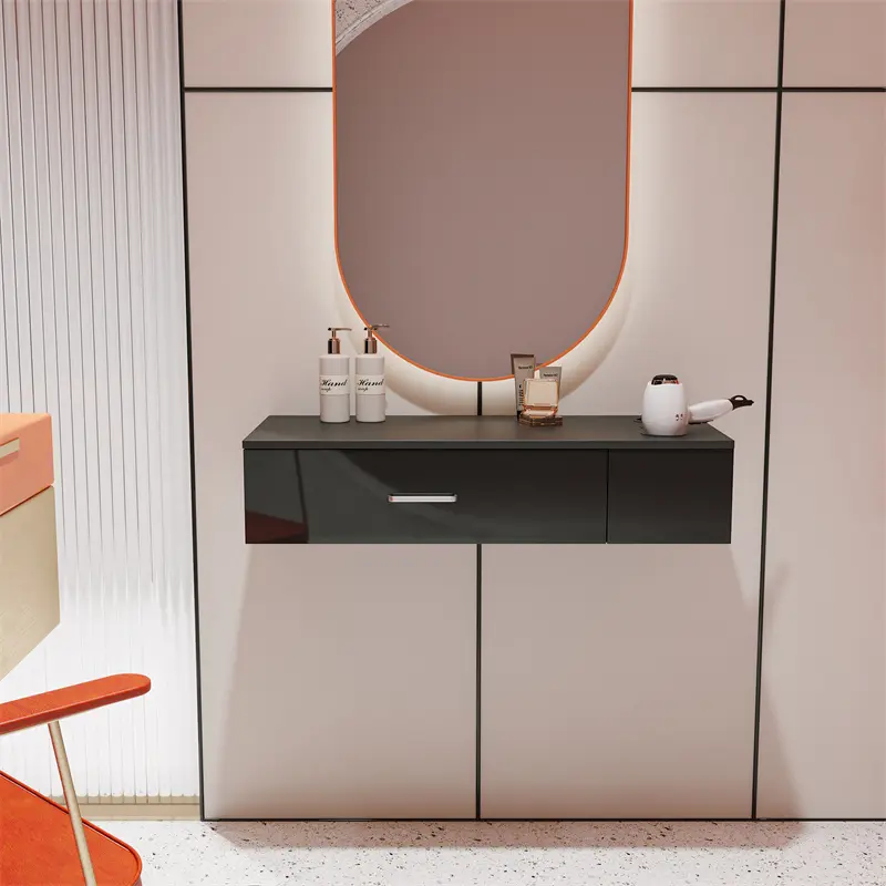 Custom Beauty Locking Wall Mount Styling Station Barber Beauty Spa Salon Equipment Supplier, Pricelist