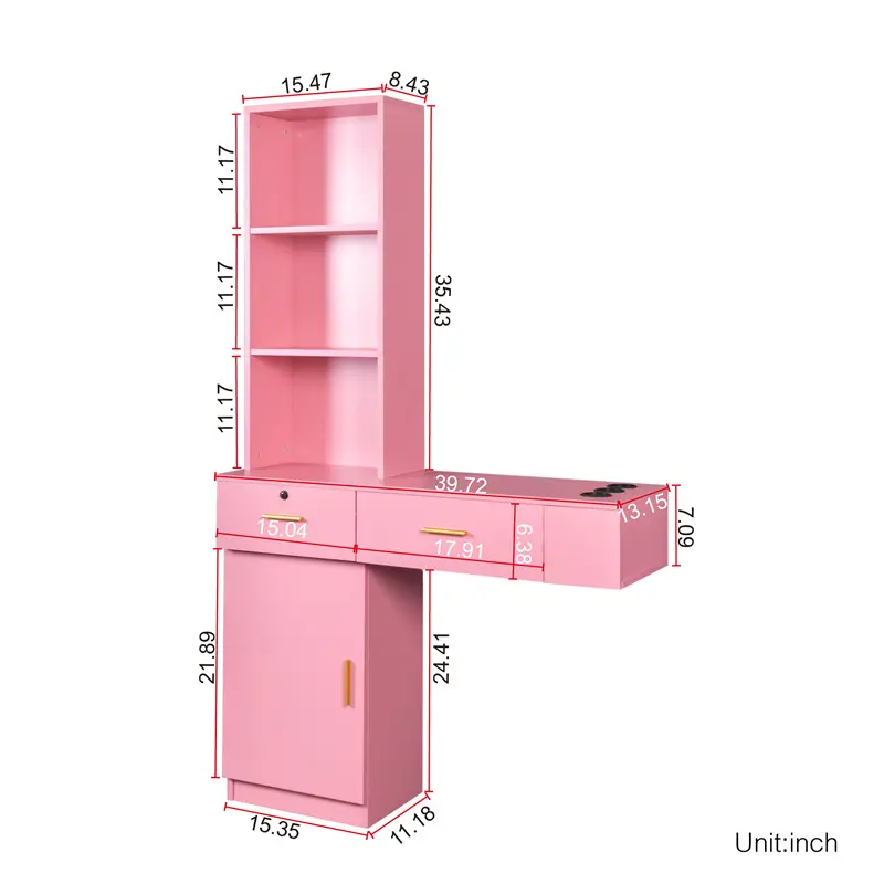 Best Pink modern simple hair desk, multi-layer storage space Quotes, Pricelist