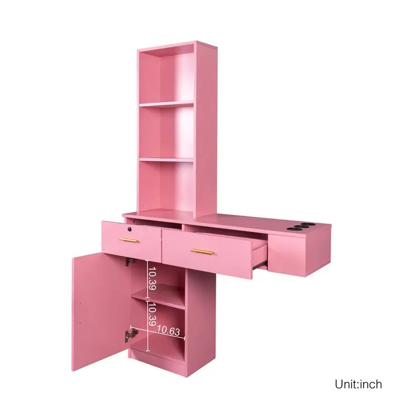Best Pink modern simple hair desk, multi-layer storage space Quotes, Pricelist
