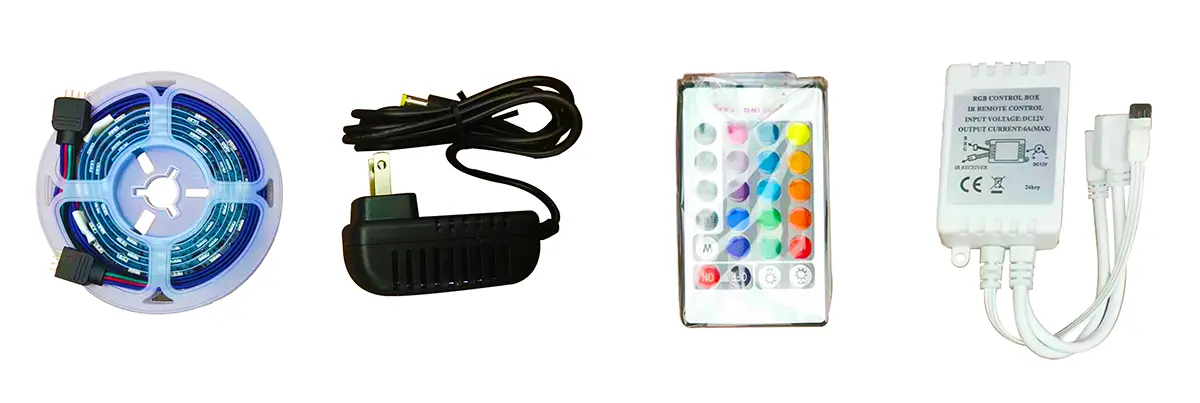 Wall Mounted Floating TV Stand LED Light