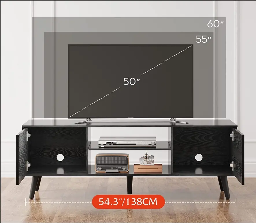 ODM Particleboard TV Cabinet With Adjustable Three Shelves Living Room Furniture Manufacturers, Factory