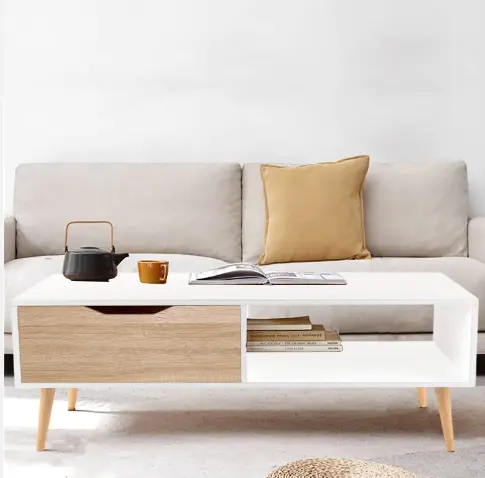High-Quality White Coffee tables with big enough drawe Pricelist, Factories