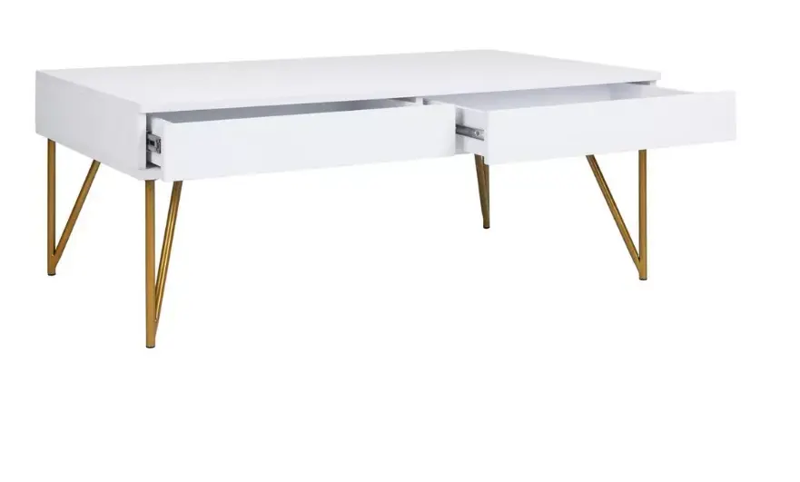 ODM Coffee tables with alloy legs and drawer Exporters, Quotes