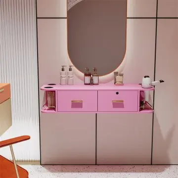 Beauty Locking Wall Mount Styling Station Barber Spa Salon Equipment - Union Furnishings