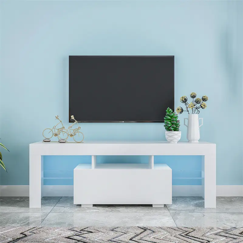 High-Quality Entertainment TV Stand, Large TV Stand TV Base Stand with LED Light TV Cabinet Product, Companies