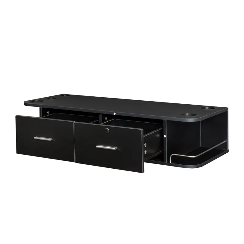 Custom Beauty Locking Wall Mount Styling Station Barber Beauty Spa Salon Equipment Supplier, Pricelist