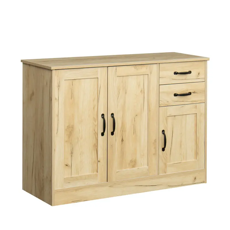 Best Modern Wood Buffet Sideboard with 2 doors&1 Storage and 2drawers -Entryway Serving Storage Cabinet Doors-Dining Room Console, 43.3 Inch, Dark Walnut color Manufacturer, Factory