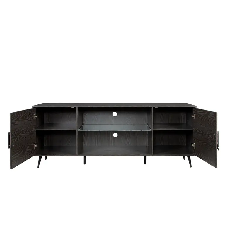 Buy TV Stand Mid-Century Wood Modern Entertainment Center Adjustable Storage Cabinet TV Console for Living Room Manufacturer, Products
