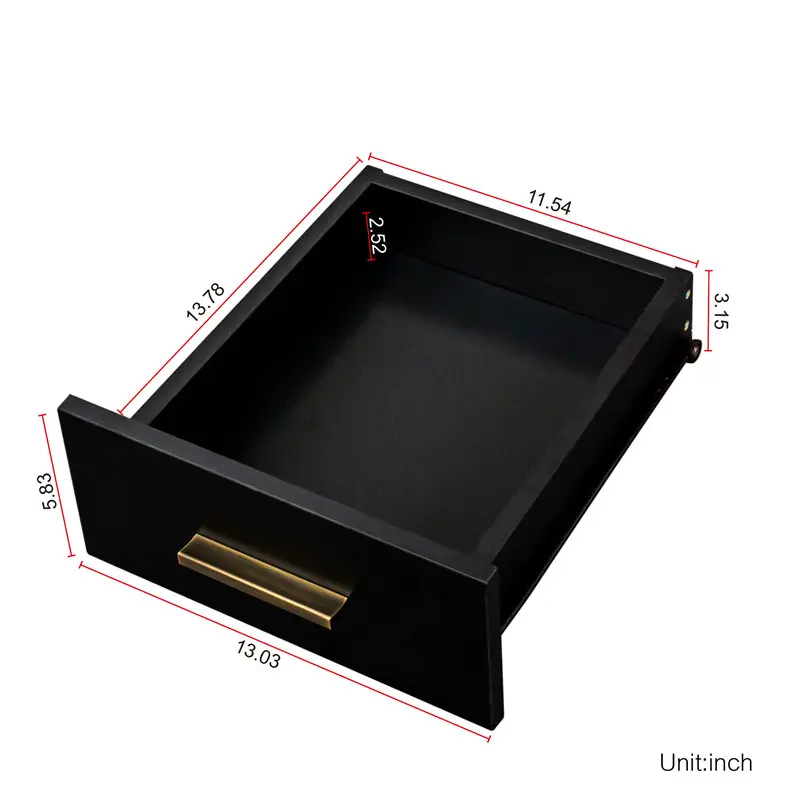 Famous Black modern minimalist vanity, solid metal frame construction, large storage space, 10 LED lights illuminate makeup mirror, adjustable brightness Manufacturer, Exporter