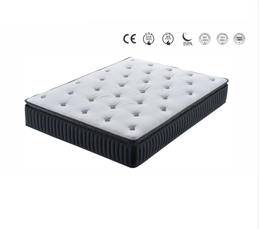 CE Certification Coolmar Luxury Custom Foam Spring Mattress China Factory Made Matrass Best Seller Queen Bed Mattresses Company, Exporters