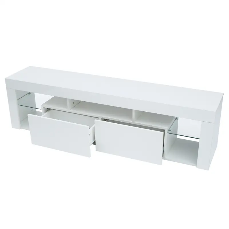 Buy FURNITURE & RUGS TV Stand 160 LED Wall Mounted Floating 63" TV Stand (White) Manufacturer, Products