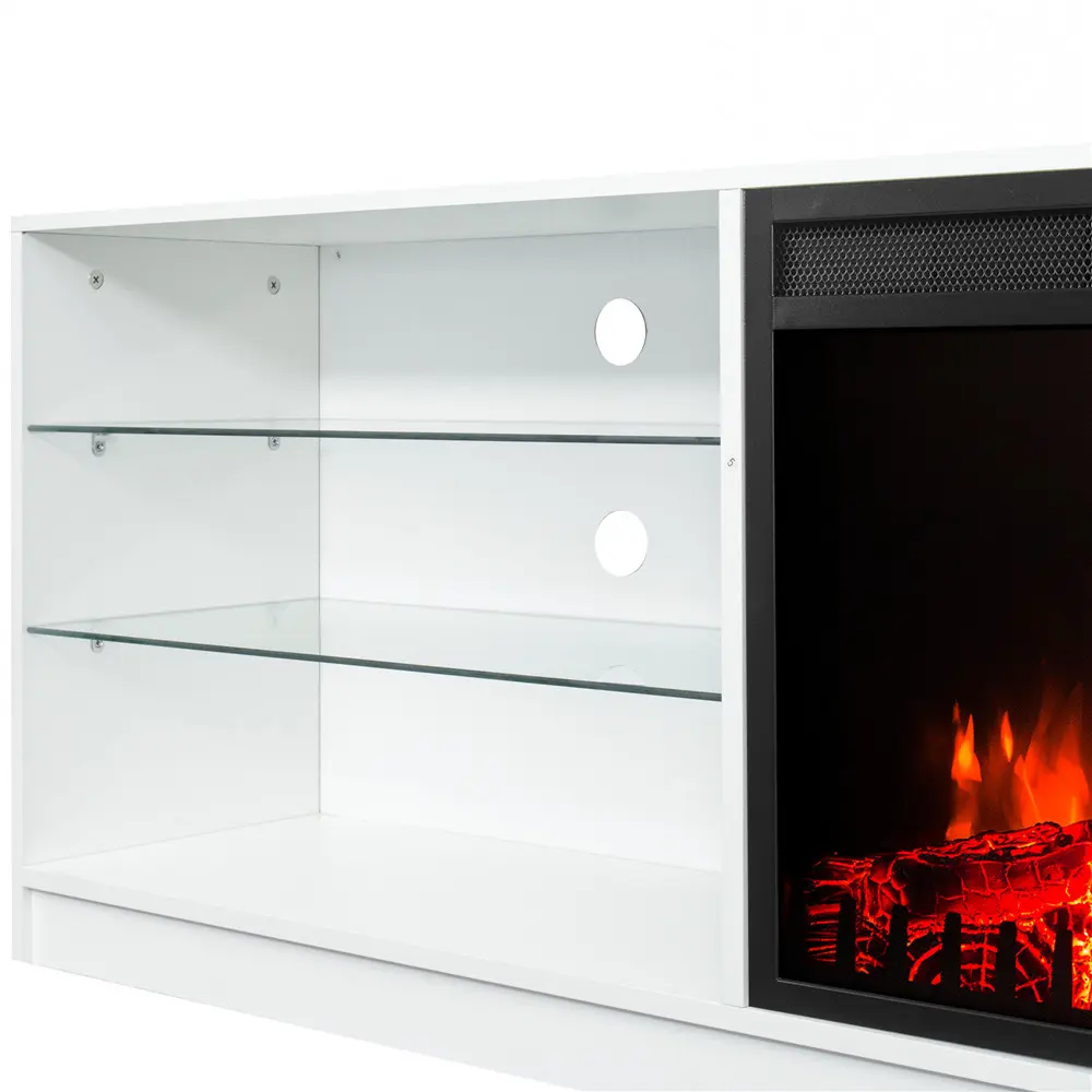 Buy Electric Fireplace TV Console,White Supplier, Products