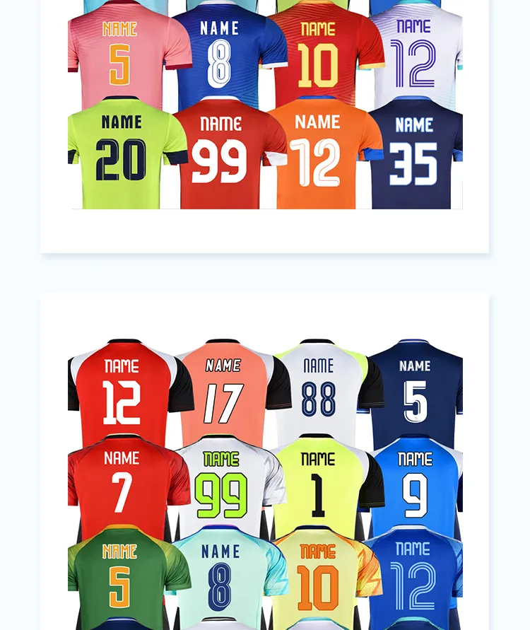 Camisas de Futebol Personalizadas de Alta Qualidade