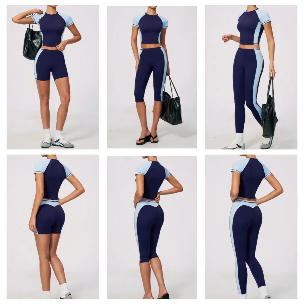 Roupas de Ginástica para Mulheres com Bloco de Cores à Venda por Atacado