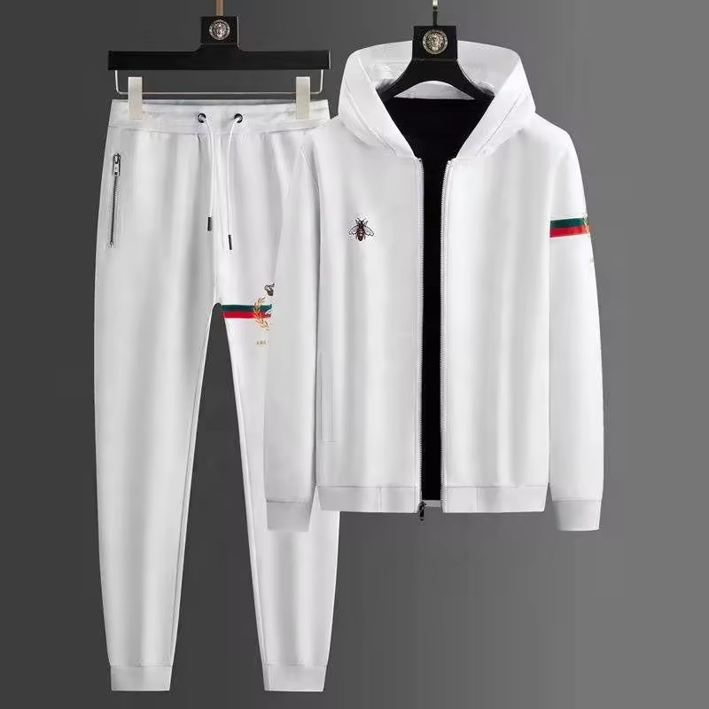 Conjunto de Roupas Esportivas com Zíper Completo de Alta Qualidade e Respirável - Roupas Esportivas de Manga Longa para Atividades ao Ar Livre