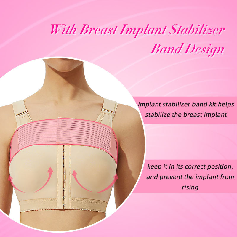 Top de Compressão Faja para Pós Operatório de Aumento de Mama 1 com Faixa de Estabilidade para Implantes