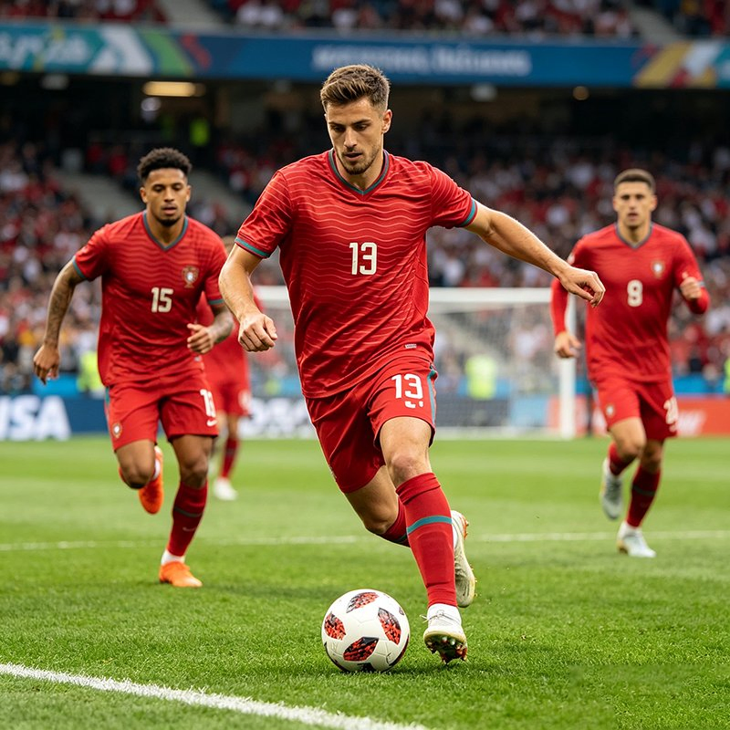Portugal 2026 Casa Atacado Qualidade Clássica Designer Camisetas de Equipe Futebol Camisa Tailândia Futebol 2627