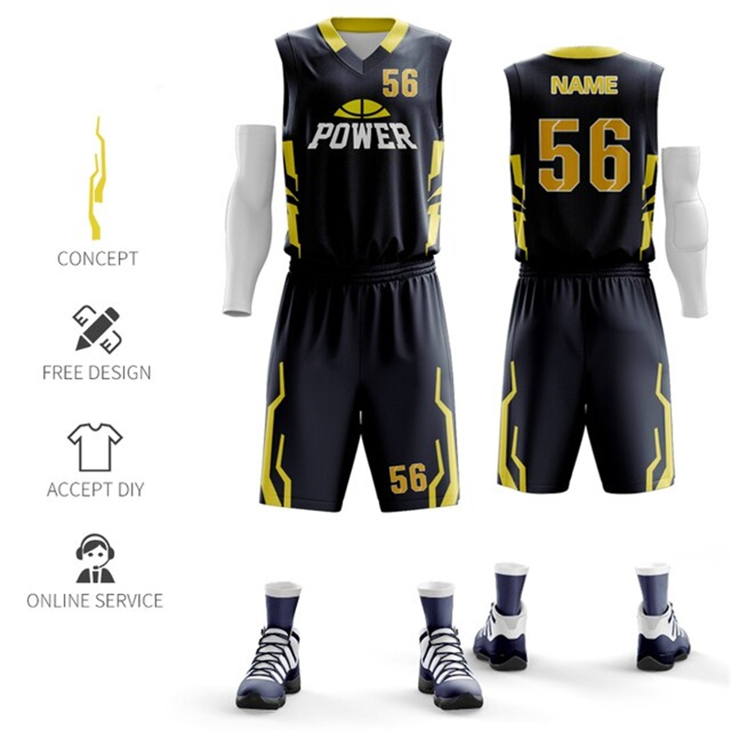 Roupas de Basquete Personalizadas de Alta Qualidade em Spandex Respirável para Equipes Juvenis