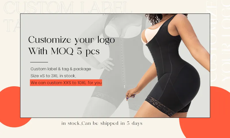 Sem Pressão no Quadril 4PCS Corpete de Aço Shapewear Garment de Compressão Pós-Operatória Fajas Colombianas Pós-Cirurgia com Sutiã