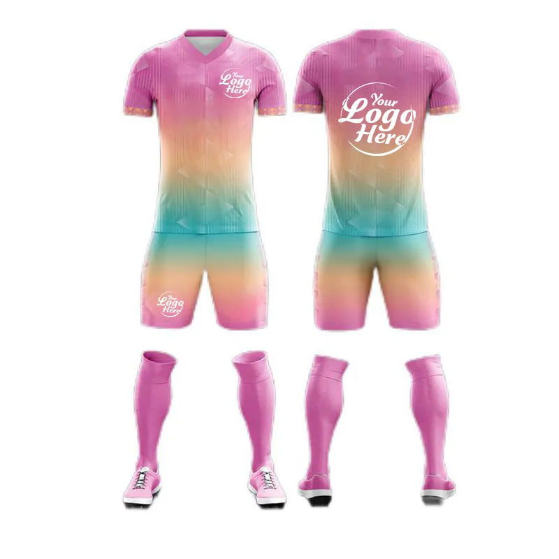 Conjunto de Futebol Novo Personalizado Personalização de Logotipo Personalização de Competição Treinamento Traje Esportivo Secagem Rápida Uniforme de Equipe