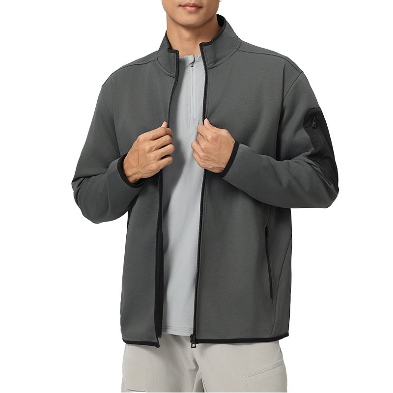 Melhor Venda de Roupas Exteriores para Esportes ao Ar Livre Jaqueta Casual Masculina com Logotipo Personalizável Fitness Multi Bolsos Roupas Esportivas Masculinas