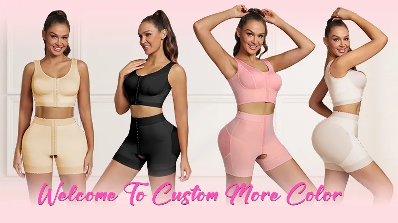 Top de Recuperação Cirúrgica para Mulheres, Sutiã de Mastectomia, Levanta Bumbum, Shorts de Modelagem Pós-Cirurgia, Roupas de Compressão, Fajas Colombianas
