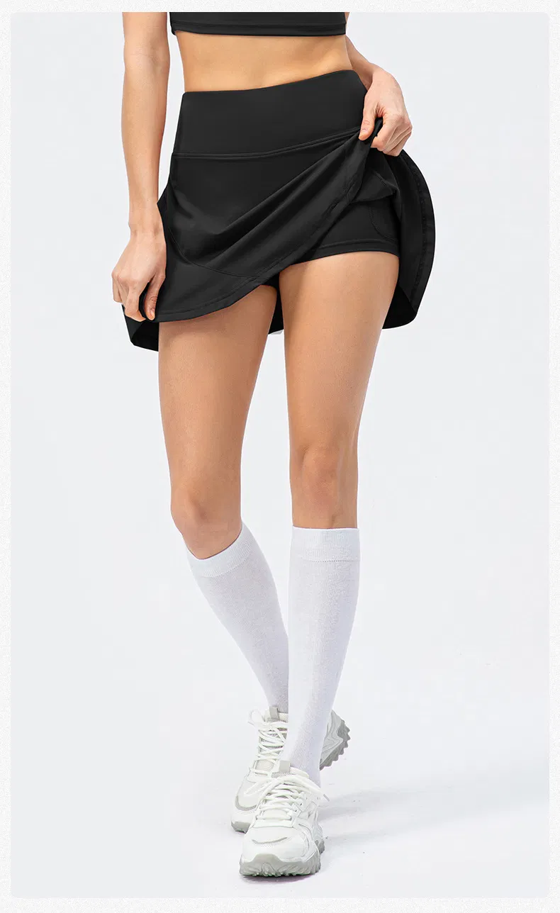 Vestido de Tênis Confortável em Movimento Roupas Esportivas 2 em 1 Saias de Tênis Roupas de Yoga