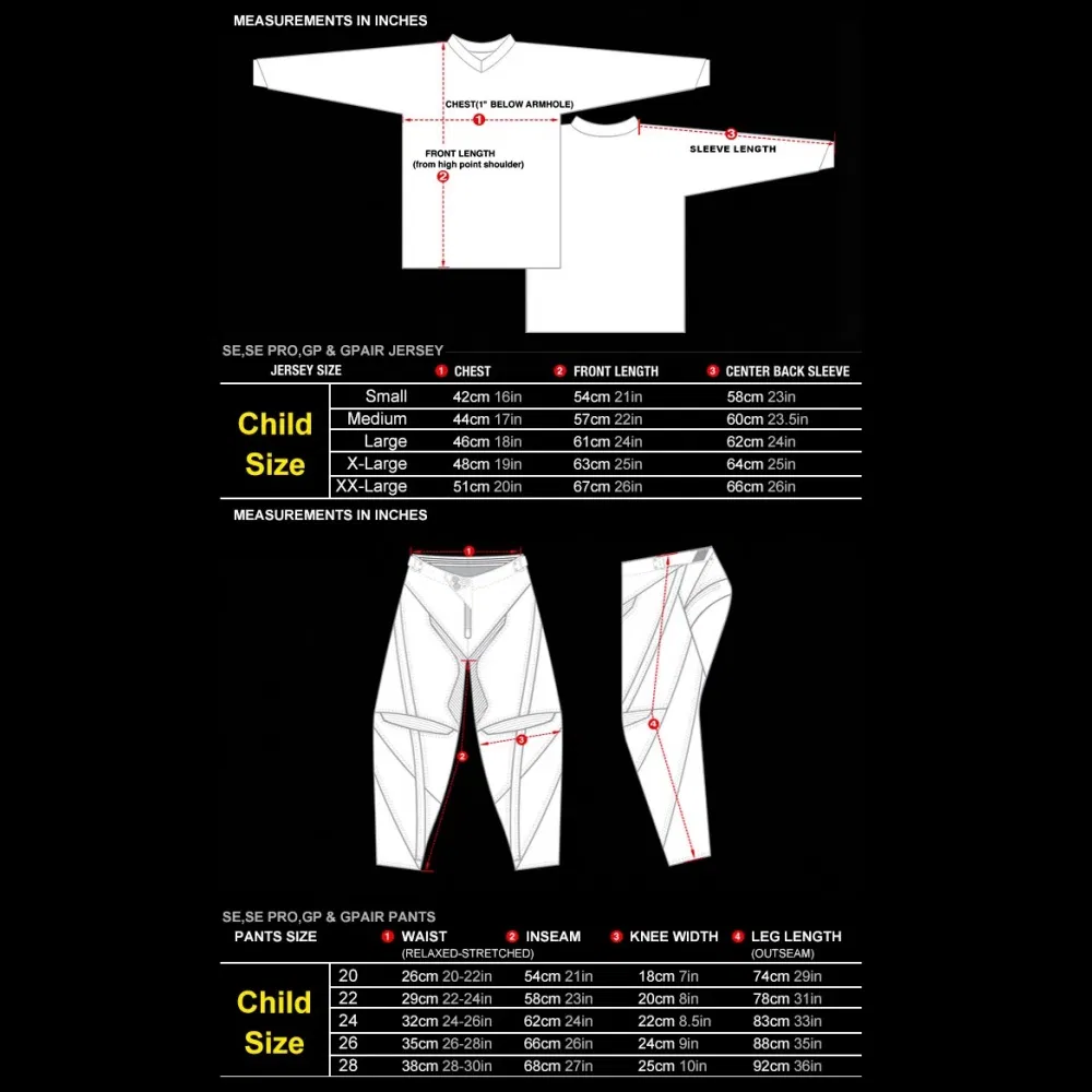 Roupas de Ciclismo ao Ar Livre para Crianças, Camisa de Manga Longa e Calças Longas, Roupas Esportivas, Conjunto de Motocicleta, Conjunto de Bicicleta, Traje de Corrida, Roupas de Motocicleta Off-Road