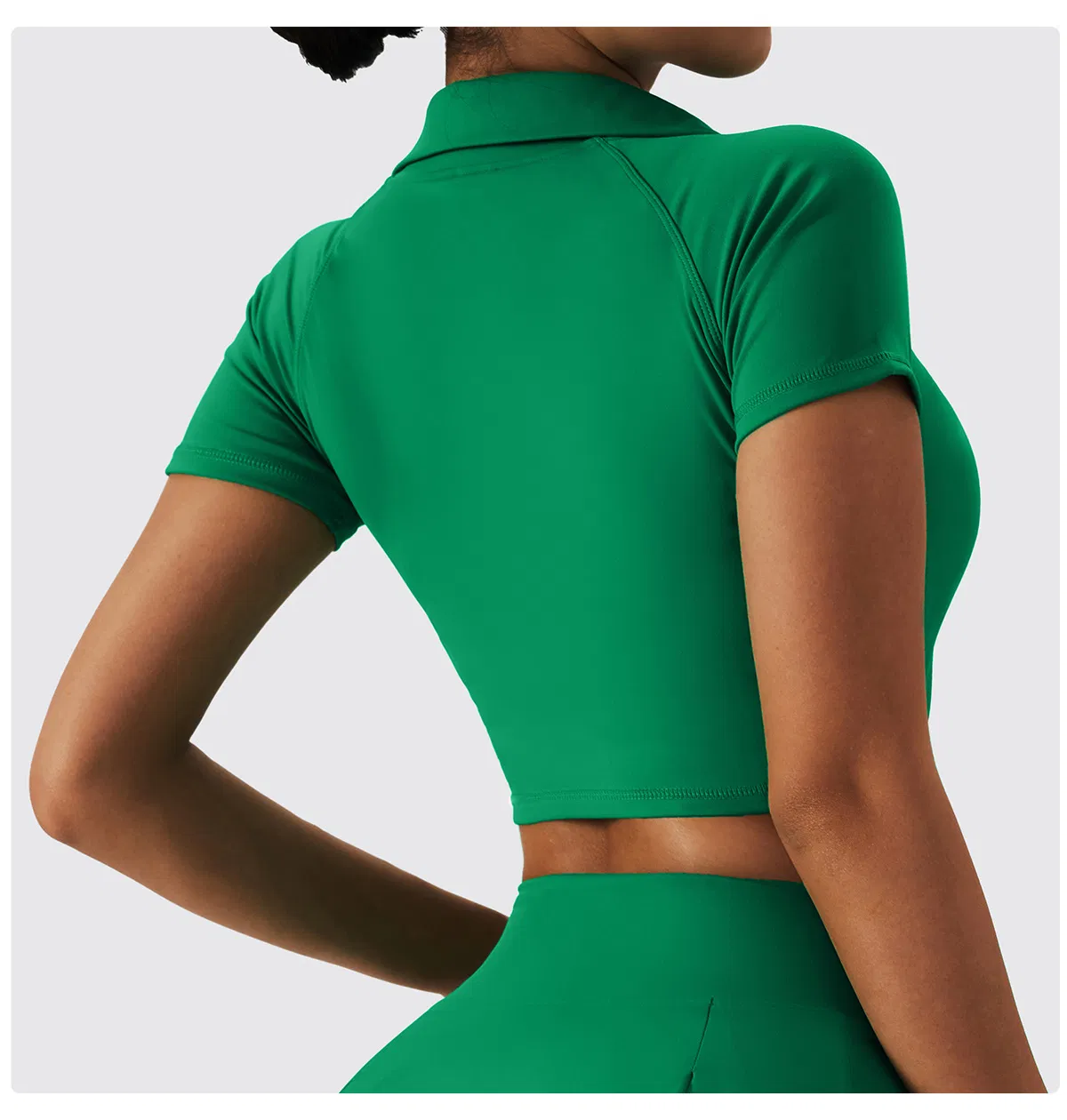 Atacado Camisetas Personalizadas com Logo para Mulheres, Camisetas de Manga Curta para Exercícios, Camisas com Decote em V para Corrida, Tênis, Yoga, Golfe