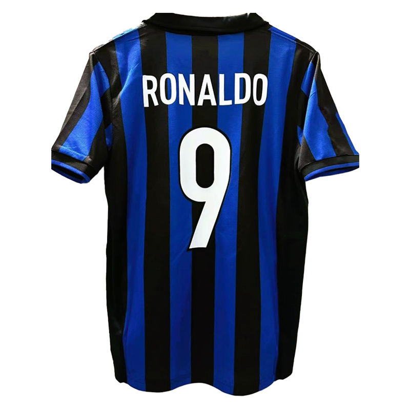 Camiseta Vintage Retro do Brasil Ronaldinho Réplica de Camisas de Futebol das Seleções e Clubes