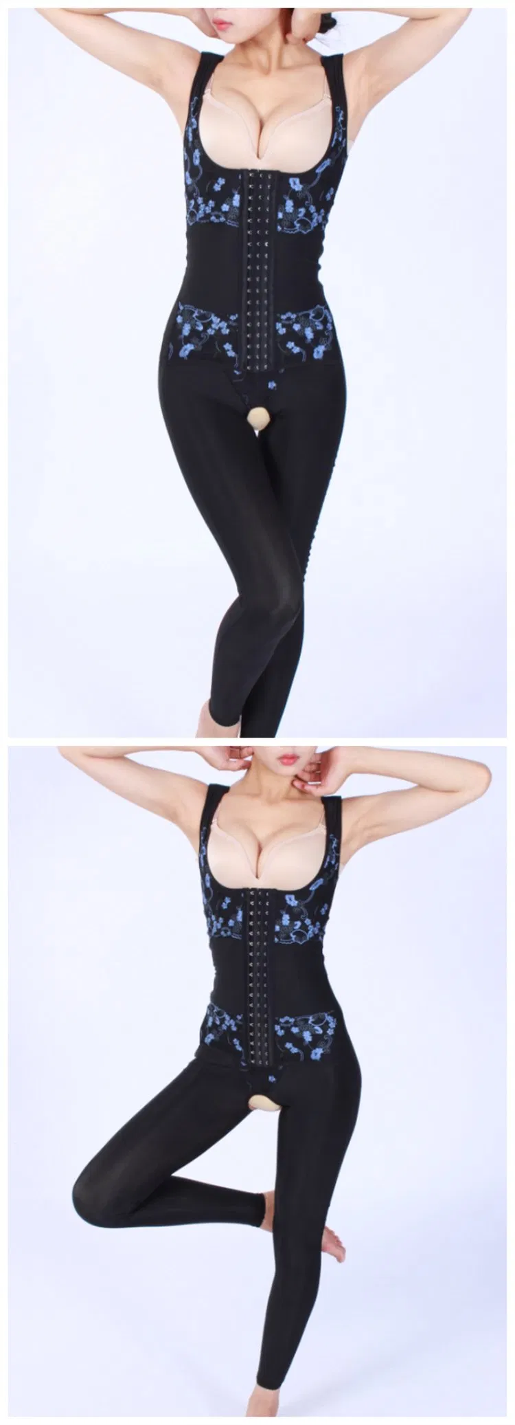 Shaper corporal elástico de alta pressão para mulheres, roupas de compressão pós-lipoaspiração
