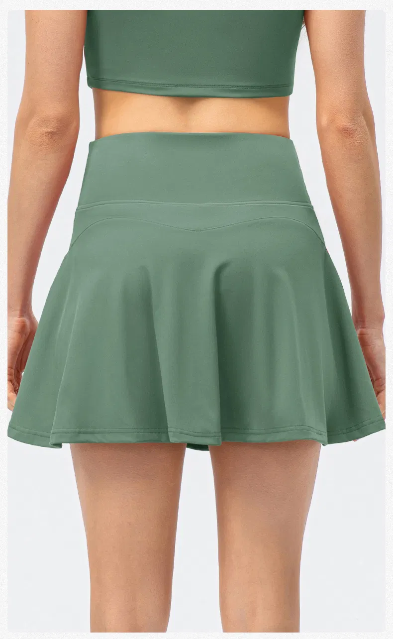 Vestido de Tênis Confortável em Movimento Roupas Esportivas 2 em 1 Saias de Tênis Roupas de Yoga