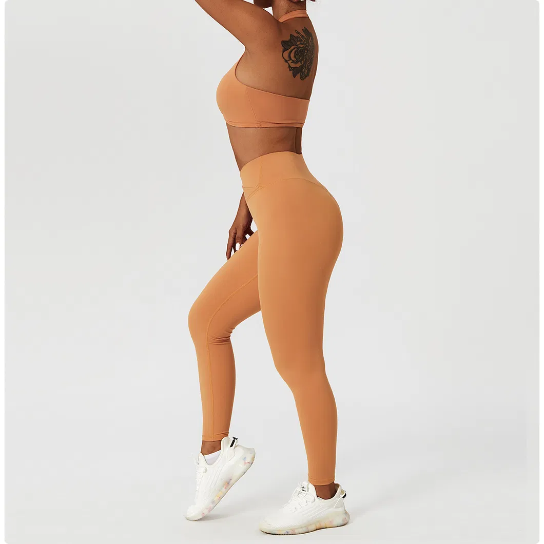 Conjunto de Roupas de Esporte Femininas para Yoga