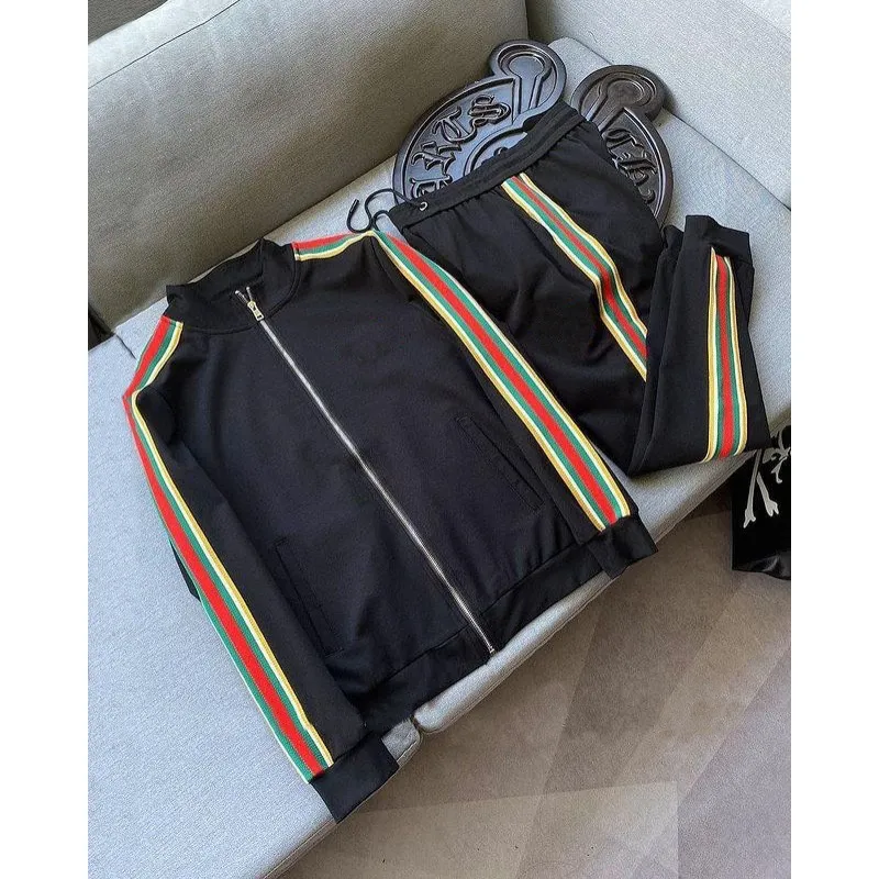 Conjunto de Moletom com Zíper Personalizado e Calças para Homens, Roupas Casuais de Esporte com Logotipo Personalizado para o Outono